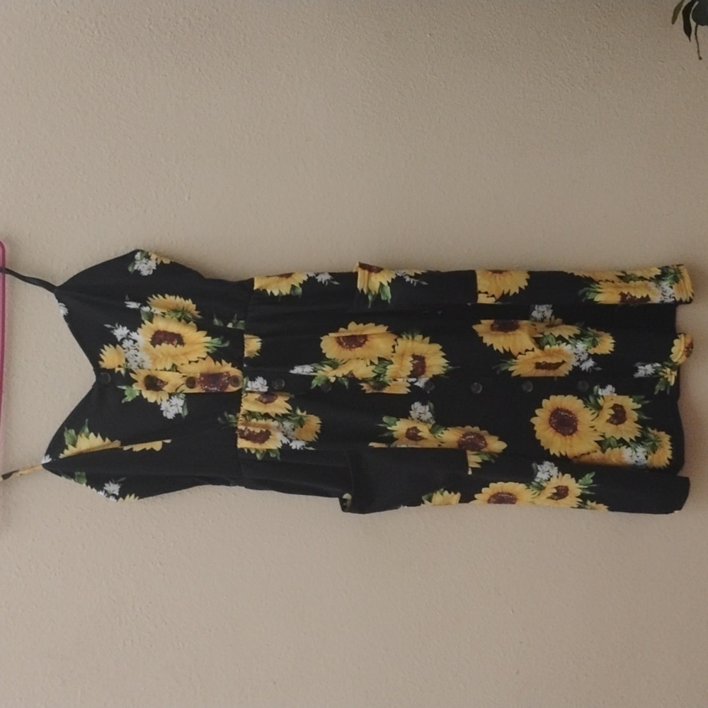 Sunflower Sundress With Pockets